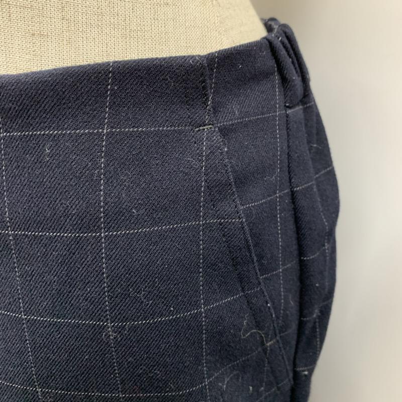 ドリッテ DRitte Boutique パンツ テーパードパンツ 38 X チェック 紺 / ネイビー / レディース USED 古着 中古 10021515