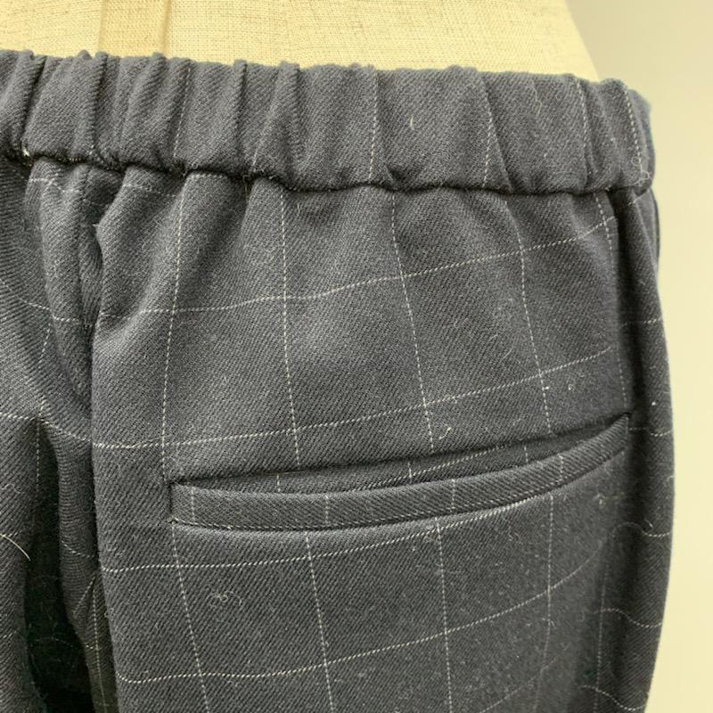 ドリッテ DRitte Boutique パンツ テーパードパンツ 38 X チェック 紺 / ネイビー / レディース USED 古着 中古 10021515