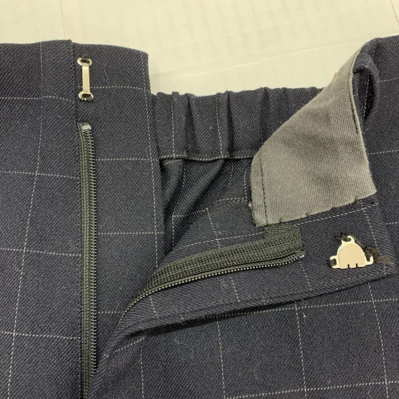 ドリッテ DRitte Boutique パンツ テーパードパンツ 38 X チェック 紺 / ネイビー / レディース USED 古着 中古 10021515