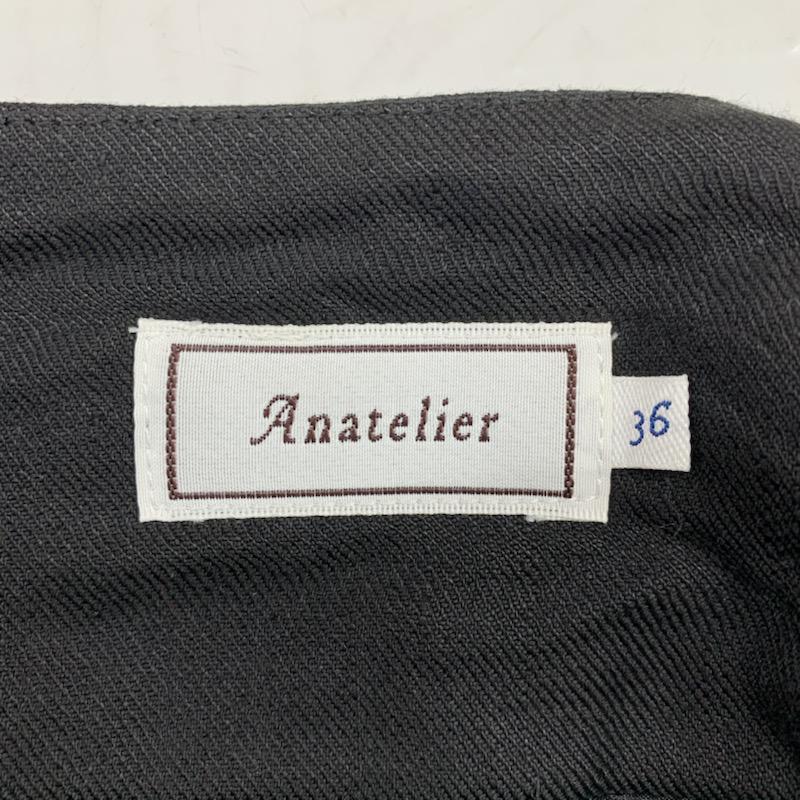 アナトリエ anatelier パンツ キュロットパンツ 36 無地 黒 / ブラック / レディース USED 古着 中古 10021516