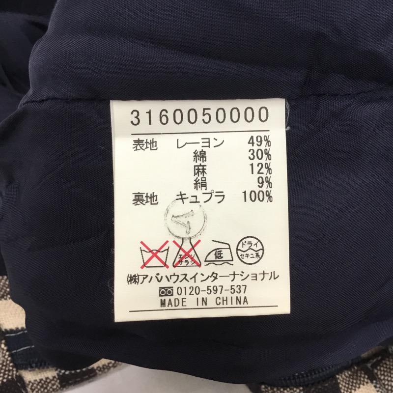 ルージュ・ヴィフ Rouge vif パンツ チェックショートパンツ 36 チェック 茶 / ブラウン / レディース USED 古着 中古 10021523