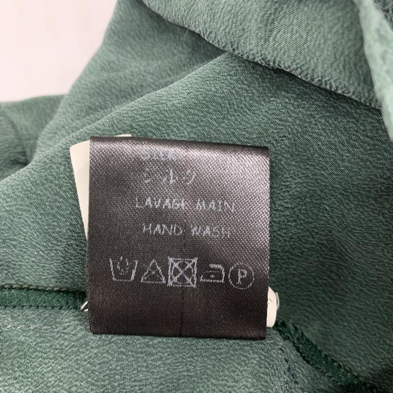 トゥピー Toupy カットソー  切替プルオーバー 38 無地 緑 / グリーン /  レディース USED 古着 中古 10021549