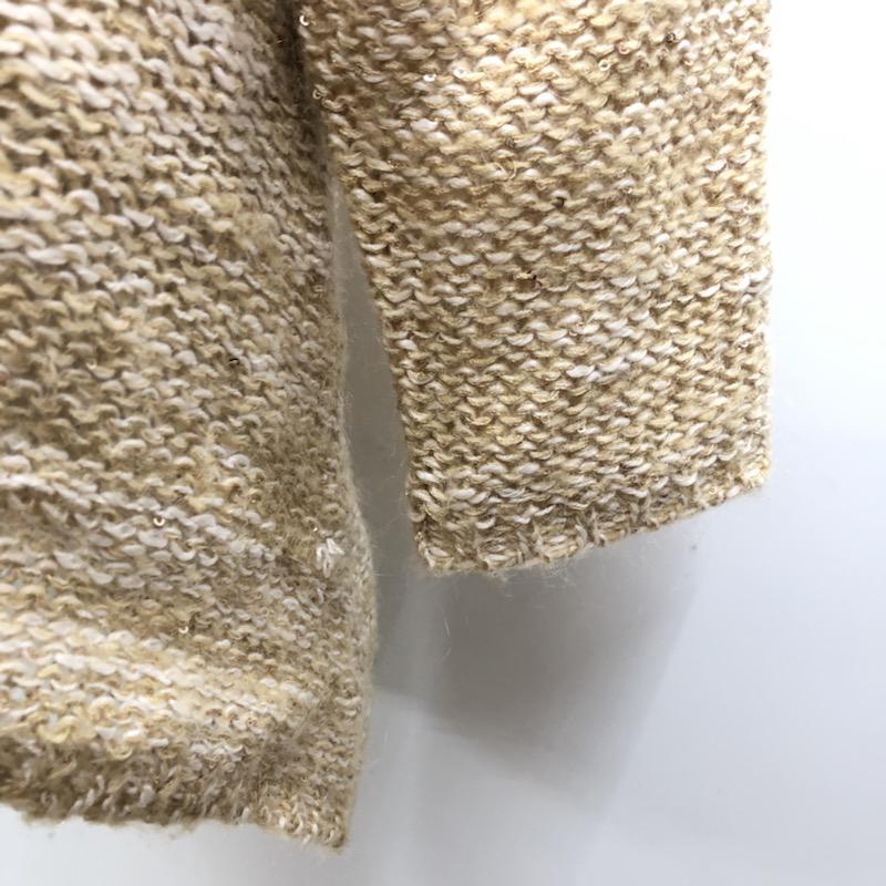 プロポーションボディドレッシング PROPORTION BODY DRESSING ニット、セーター スパンコール編み込みニット FREE 無地 ベージュ / ベージュ / レディース USED 古着 中古 10021565
