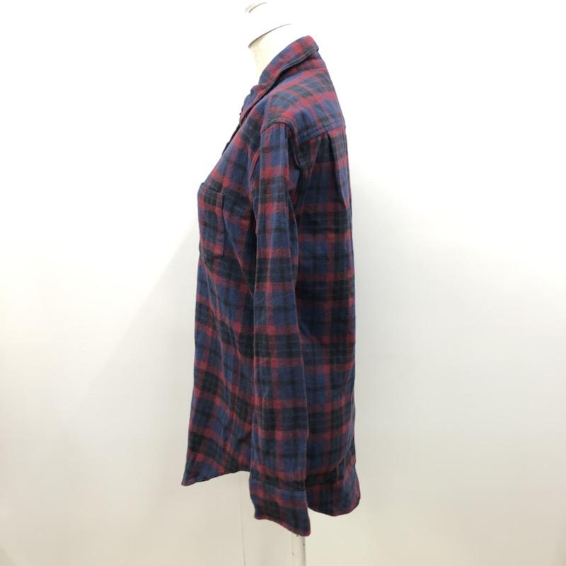 ソノマニア sono MANIA シャツ、ブラウス 長袖シャツ 1 チェック 赤 / レッド / レディース USED 古着 中古 10021576