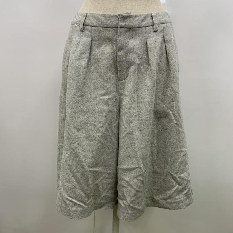 グリーンレーベルリラクシング green label relaxing パンツ ラメ混ワイドパンツ 38 無地 灰 / グレー / レディース USED 古着 中古 10021595