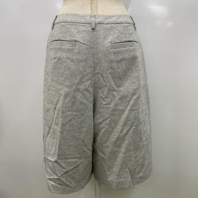 グリーンレーベルリラクシング green label relaxing パンツ ラメ混ワイドパンツ 38 無地 灰 / グレー / レディース USED 古着 中古 10021595
