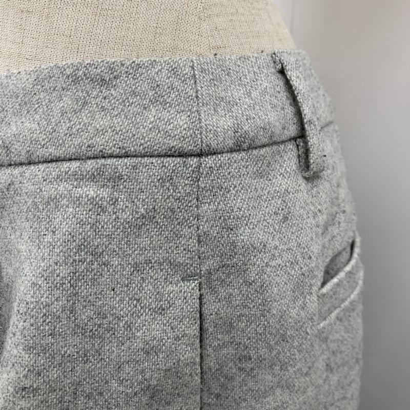 グリーンレーベルリラクシング green label relaxing パンツ ラメ混ワイドパンツ 38 無地 灰 / グレー / レディース USED 古着 中古 10021595