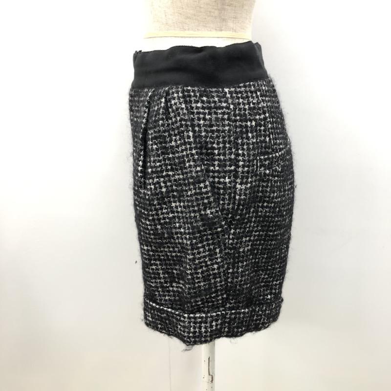 マカフィー MACPHEE パンツ ツイードショートパンツ 36 格子柄 黒 / ブラック / レディース USED 古着 中古 10021599