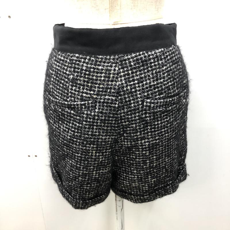 マカフィー MACPHEE パンツ ツイードショートパンツ 36 格子柄 黒 / ブラック / レディース USED 古着 中古 10021599