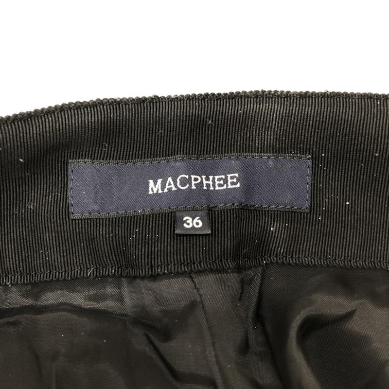 マカフィー MACPHEE パンツ ツイードショートパンツ 36 格子柄 黒 / ブラック / レディース USED 古着 中古 10021599