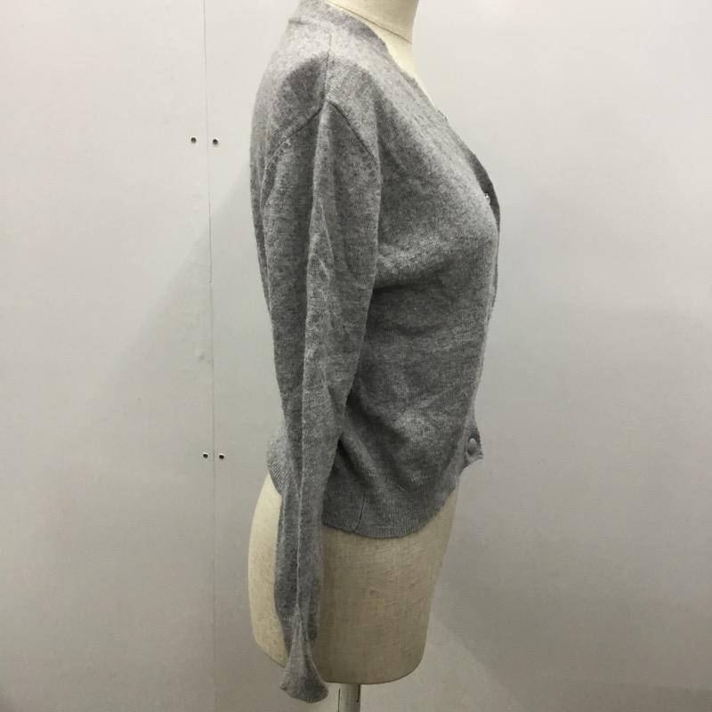 スナイデル SNIDEL カーディガン 長袖 ショート丈 無地 FREE 無地 灰 / グレー / レディース USED 古着 中古 10021612