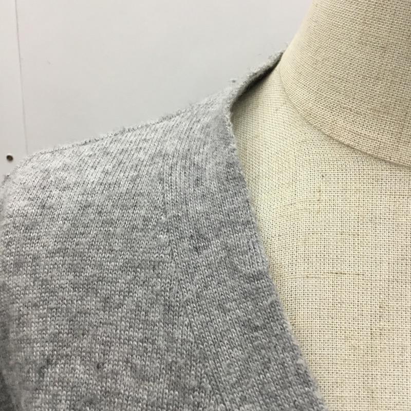 スナイデル SNIDEL カーディガン 長袖 ショート丈 無地 FREE 無地 灰 / グレー / レディース USED 古着 中古 10021612