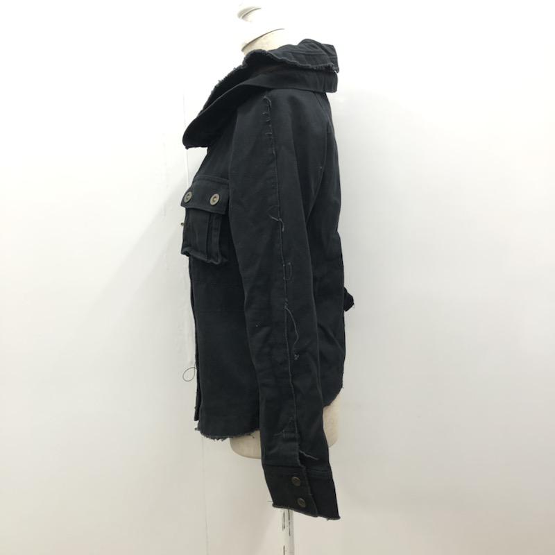 オゾック OZOC ジャケット、上着 フード収納ジャケット 38 無地 黒 / ブラック / レディース USED 古着 中古 10021614