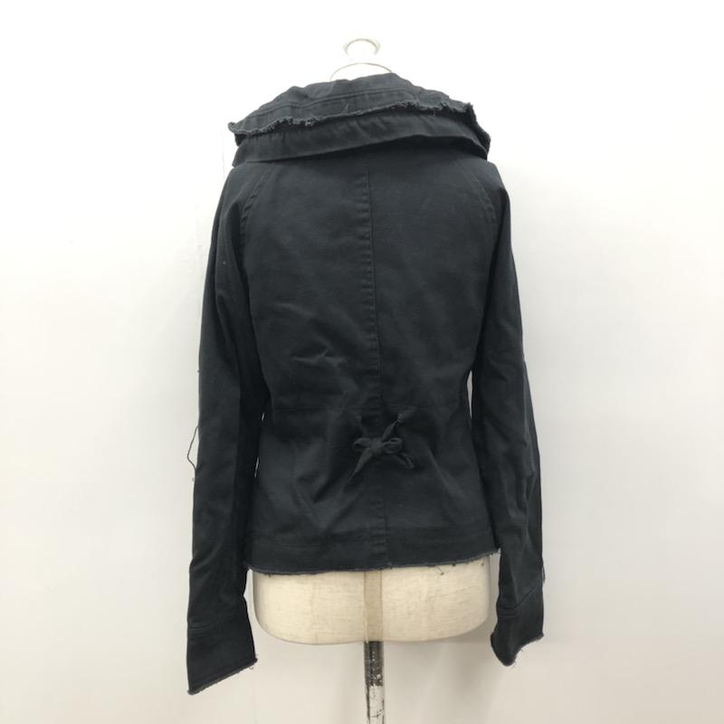 オゾック OZOC ジャケット、上着 フード収納ジャケット 38 無地 黒 / ブラック / レディース USED 古着 中古 10021614