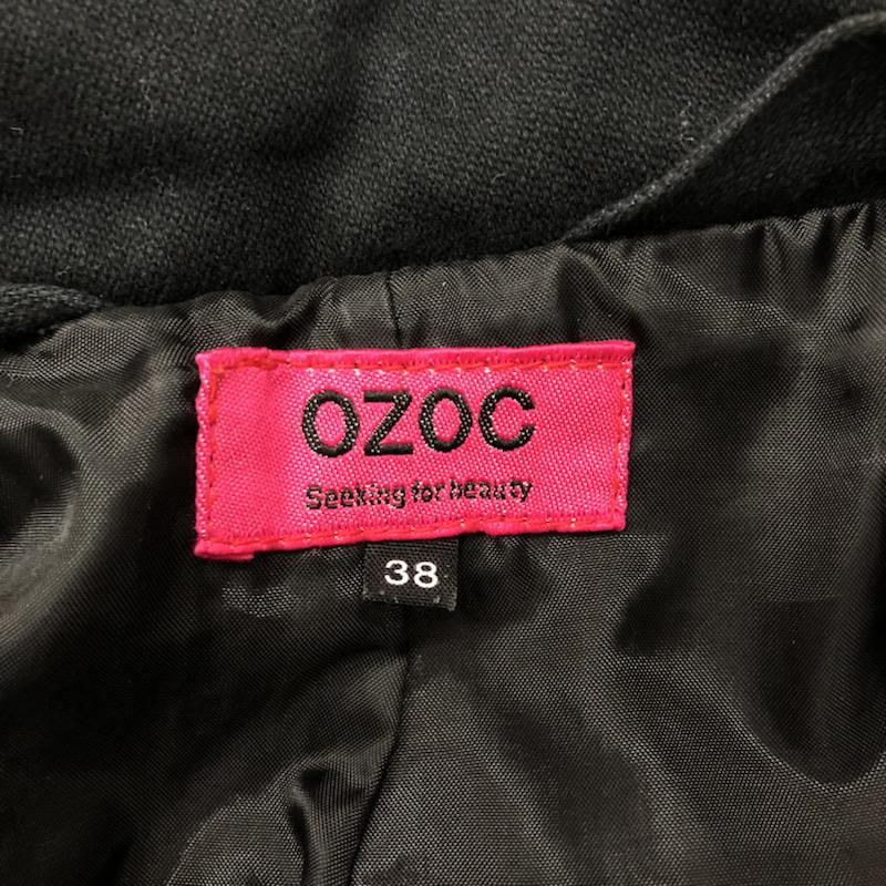 オゾック OZOC ジャケット、上着 フード収納ジャケット 38 無地 黒 / ブラック / レディース USED 古着 中古 10021614
