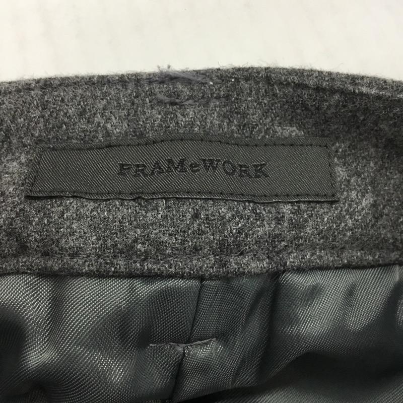 フレームワーク FRAMeWORK パンツ ウール混ショートパンツ 38 無地 灰 / グレー / レディース USED 古着 中古 10021615