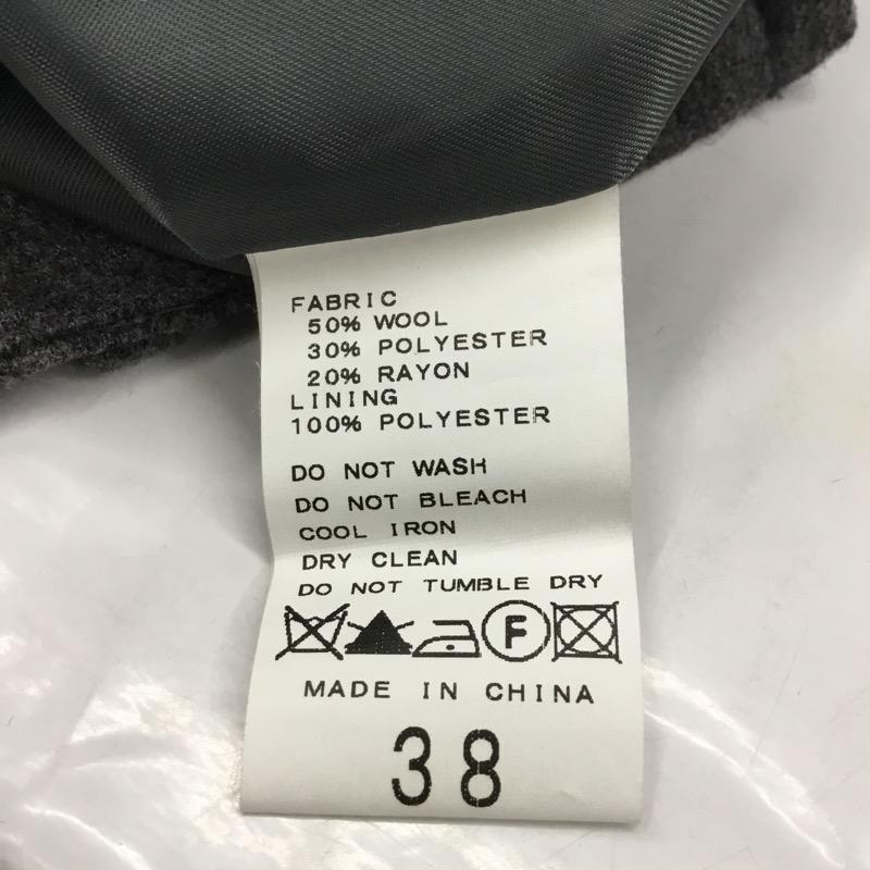 フレームワーク FRAMeWORK パンツ ウール混ショートパンツ 38 無地 灰 / グレー / レディース USED 古着 中古 10021615