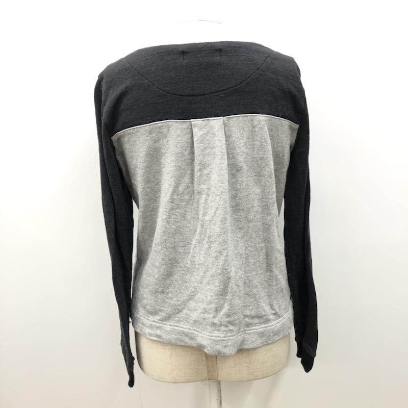 ローズバッド ROSE BUD カットソー  スウェットカットソー FREE 黒 / ブラック / X 灰 / グレー /  レディース USED 古着 中古 10021630