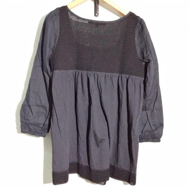 マカフィー MACPHEE カットソー  シルク混カットソー 1 黒 / ブラック /  レディース USED 古着 中古 10021631