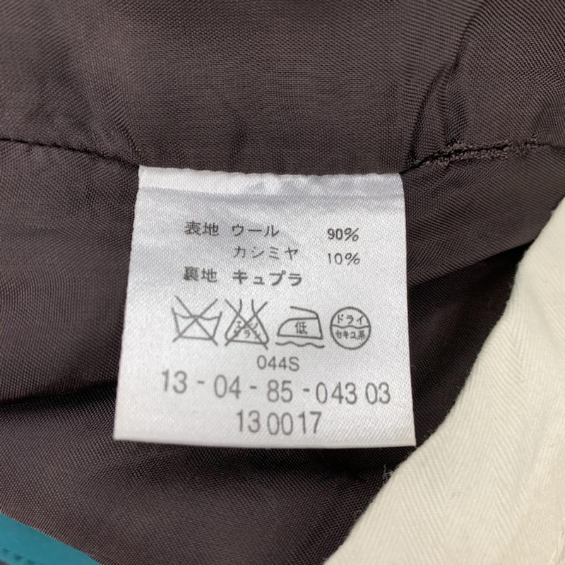 トゥモローランド TOMORROWLAND パンツ カシミヤ混ストライプパンツ 38 無地 灰 / グレー / レディース USED 古着 中古 10021657