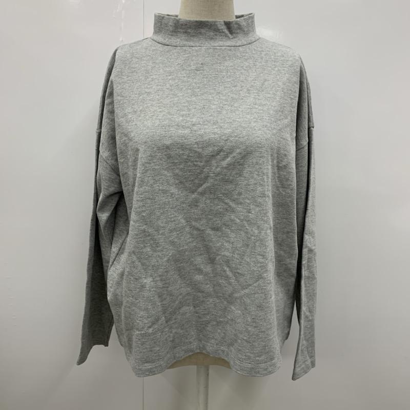 クローラ crolla カットソー  ハイネックカットソー 無地 灰 / グレー /  レディース USED 古着 中古 10021682