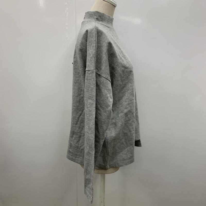 クローラ crolla カットソー  ハイネックカットソー 無地 灰 / グレー /  レディース USED 古着 中古 10021682