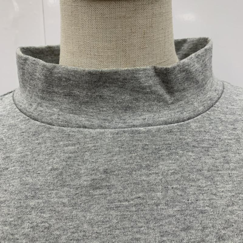 クローラ crolla カットソー  ハイネックカットソー 無地 灰 / グレー /  レディース USED 古着 中古 10021682