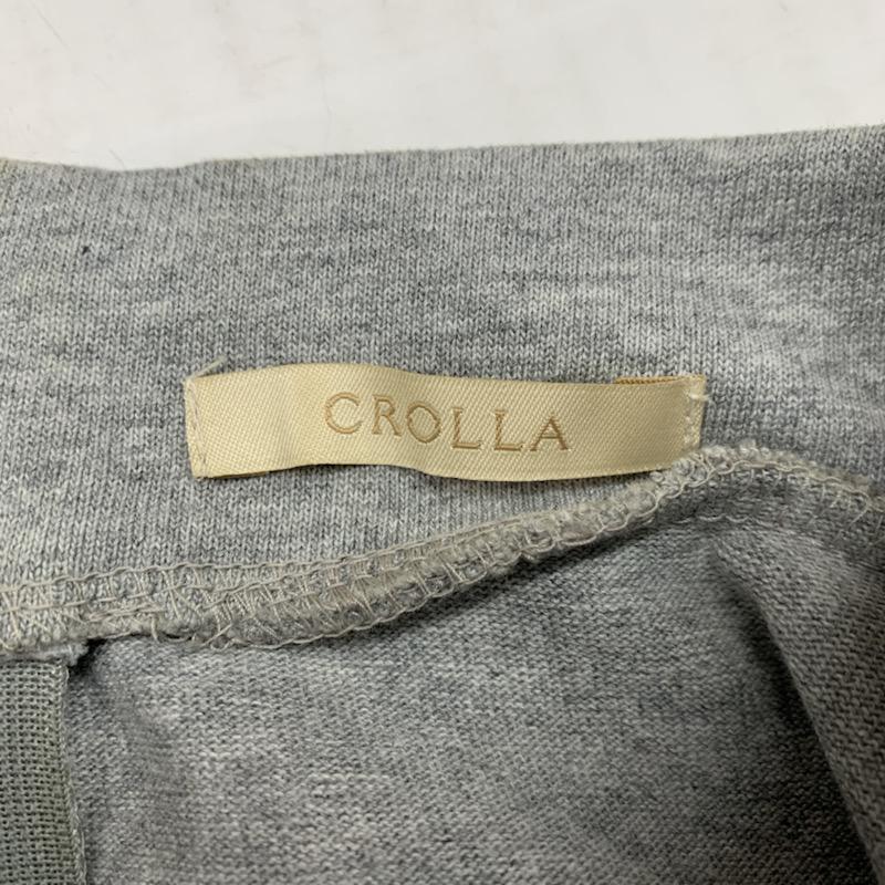 クローラ crolla カットソー  ハイネックカットソー 無地 灰 / グレー /  レディース USED 古着 中古 10021682