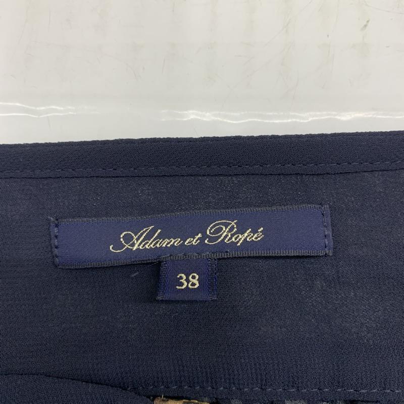 アダムエロペ ADAM ET ROPE' カットソー  シースルーカットソー 38 無地 紺 / ネイビー /  レディース USED 古着 中古 10021689