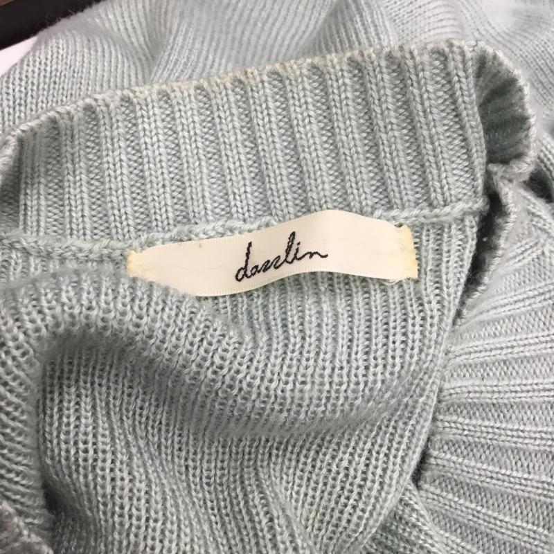 ダズリン dazzlin ニット、セーター ドロップショルダー半袖ニット FREE 無地 緑 / グリーン / レディース USED 古着 中古 10021691