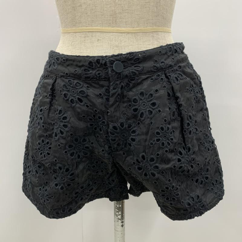 ローリーズファーム LOWRYS FARM パンツ ショートパンツ レースショートパンツ FREE レース柄 黒 / ブラック / レディース USED 古着 中古 10021697