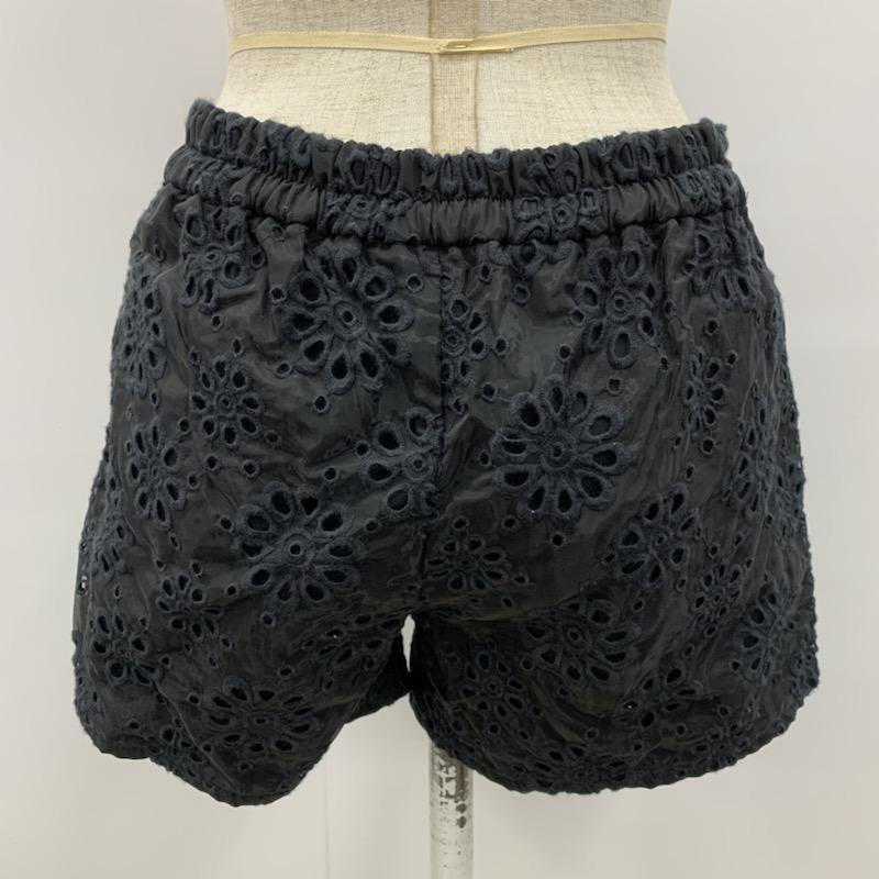 ローリーズファーム LOWRYS FARM パンツ ショートパンツ レースショートパンツ FREE レース柄 黒 / ブラック / レディース USED 古着 中古 10021697
