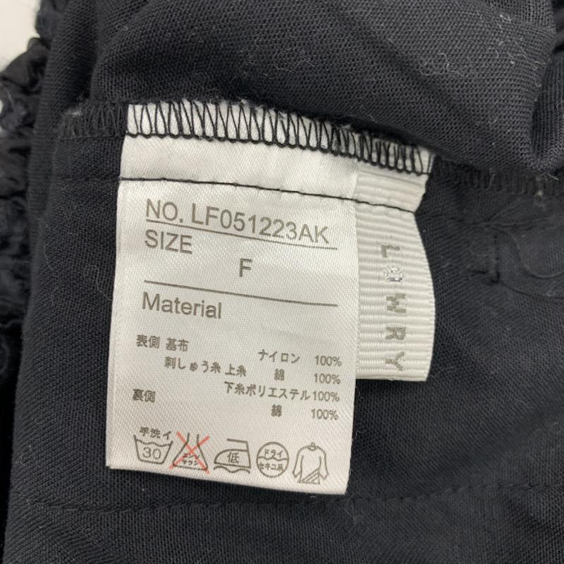ローリーズファーム LOWRYS FARM パンツ ショートパンツ レースショートパンツ FREE レース柄 黒 / ブラック / レディース USED 古着 中古 10021697