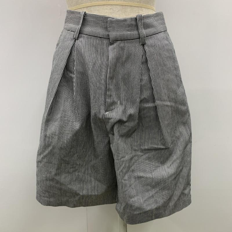 ケービーエフ KBF パンツ ストライプショートパンツ ONE ストライプ 黒 / ブラック / X 白 / ホワイト / レディース USED 古着 中古 10021702