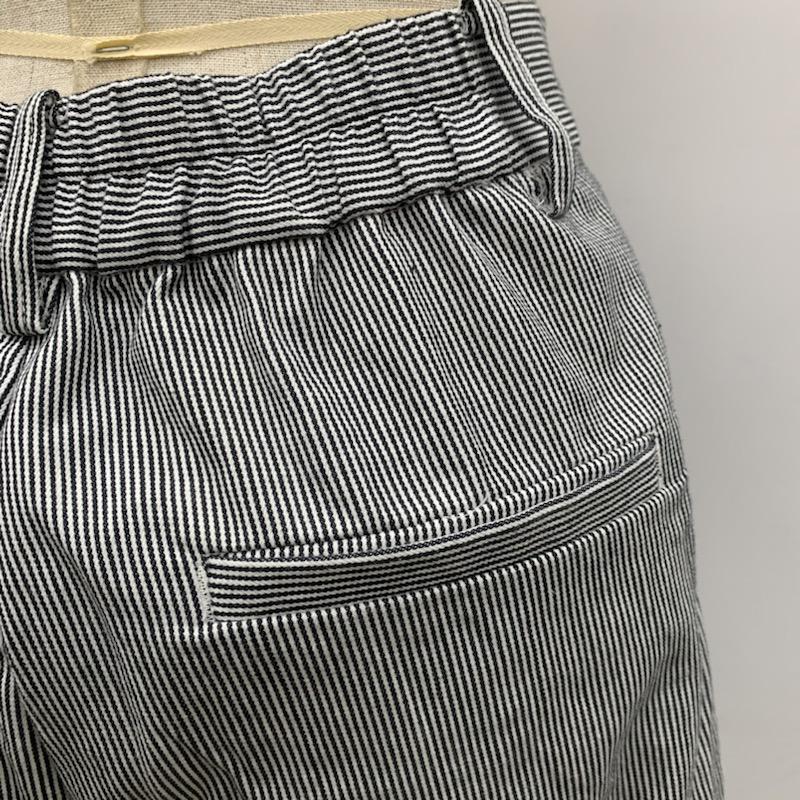 ケービーエフ KBF パンツ ストライプショートパンツ ONE ストライプ 黒 / ブラック / X 白 / ホワイト / レディース USED 古着 中古 10021702
