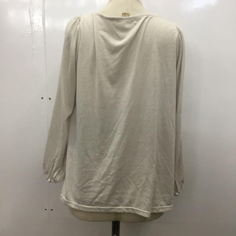 プロポーションボディドレッシング PROPORTION BODY DRESSING カットソー  ビジュー付ドレープカットソー 3 無地 グレージュ / グレージュ /  レディース USED 古着 中古 10021705