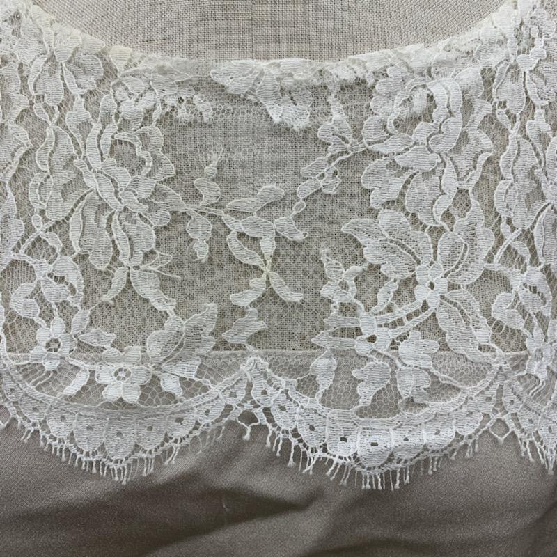 ロペ ROPE' タンクトップ レース切替ノースリーブ 38 ベージュ / ベージュ / レディース USED 古着 中古 10021712