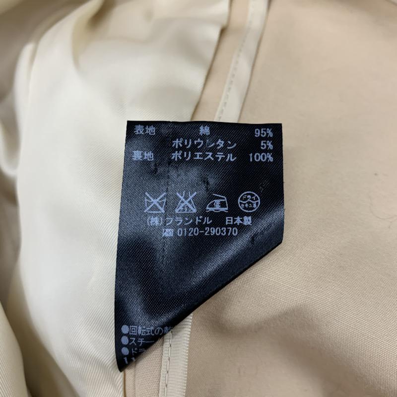 ルスーク LESOUK ジャケット、上着 テーラードジャケット 36 無地 ベージュ / ベージュ / レディース USED 古着 中古 10021723