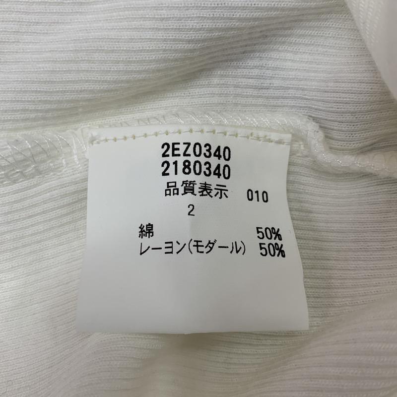 レストローズ L'EST ROSE カットソー  リブカットソー 2 無地 オフホワイト / オフホワイト /  レディース USED 古着 中古 10021758