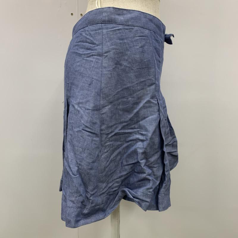 クローラ crolla パンツ プリーツキュロット ショートパンツ 36 無地 青 / ブルー / レディース USED 古着 中古 10021759