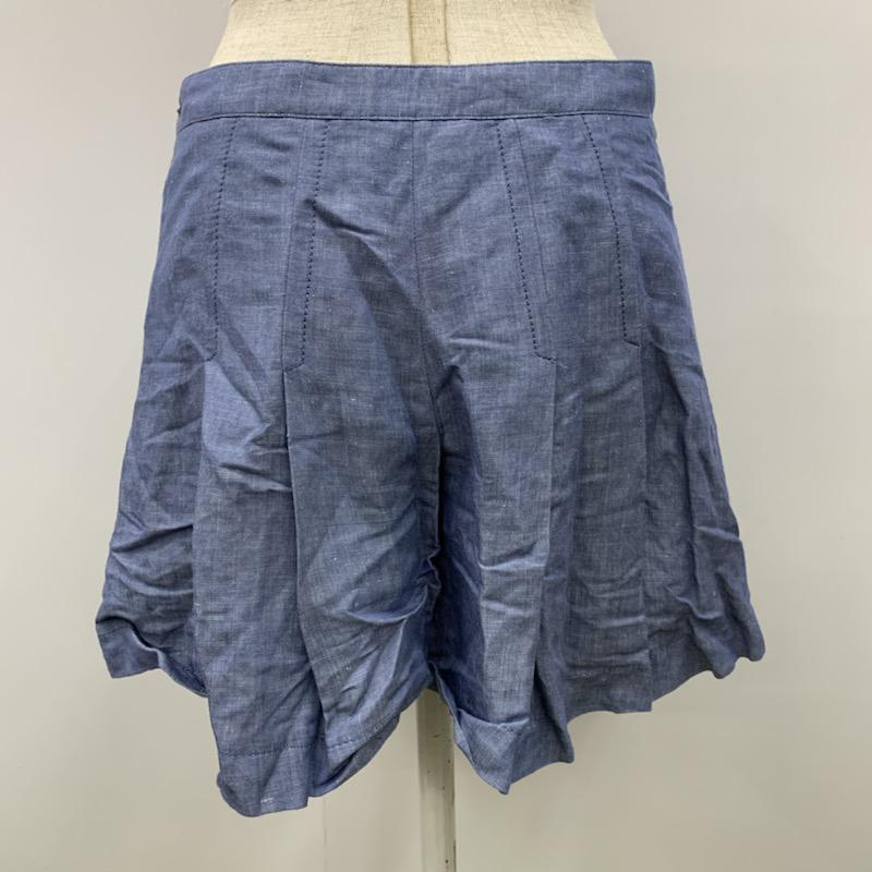 クローラ crolla パンツ プリーツキュロット ショートパンツ 36 無地 青 / ブルー / レディース USED 古着 中古 10021759