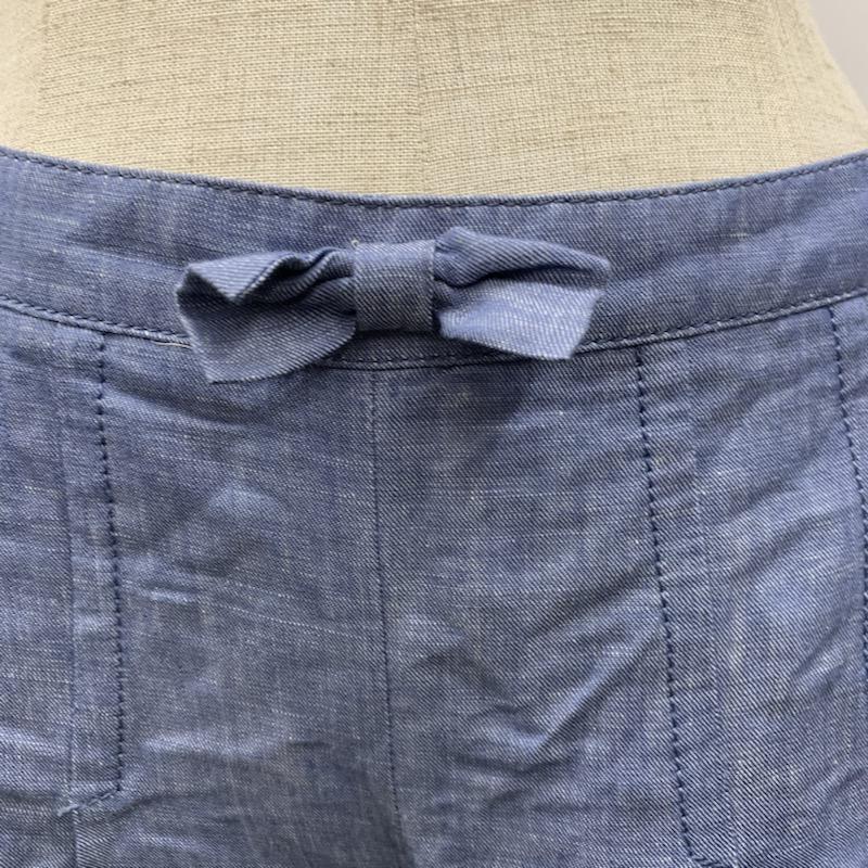 クローラ crolla パンツ プリーツキュロット ショートパンツ 36 無地 青 / ブルー / レディース USED 古着 中古 10021759
