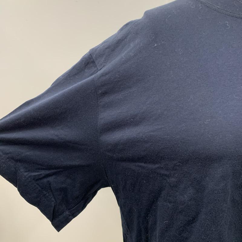 ラグナムーン LAGUNAMOON Tシャツ ポケットTシャツ ワイドシルエット FREE 無地 紺 / ネイビー / レディース USED 古着 中古 10021769