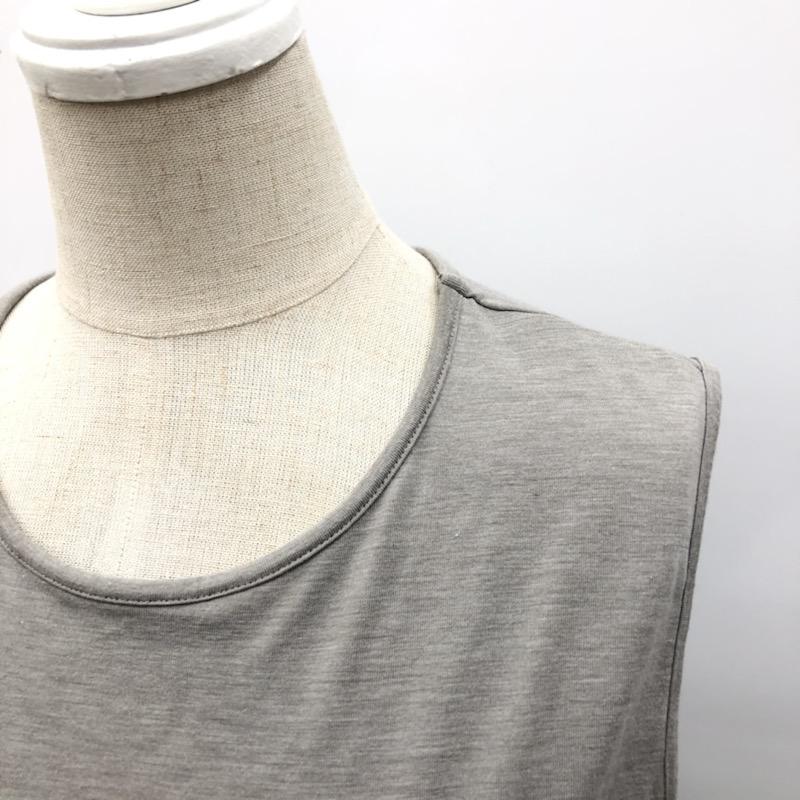アダムエロペ ADAM ET ROPE' ワンピース ノースリーブワンピース レース チュール 38 無地 灰 / グレー / レディース USED 古着 中古 10021787
