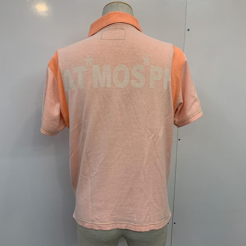 アトモス atmos ポロシャツ 半袖 無地 ワンポイント ロゴ M 無地 X ワンポイント X ロゴ、文字 桃 / ピンク / X 橙 / オレンジ / X 緑 / グリーン / メンズ USED 古着 中古 10021826