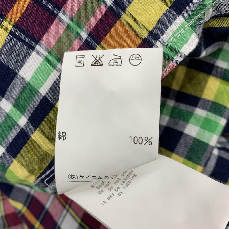 ユナイテッドアローズ UNITED ARROWS シャツ、ブラウス 半袖シャツ M チェック メンズ USED 古着 中古 10021855