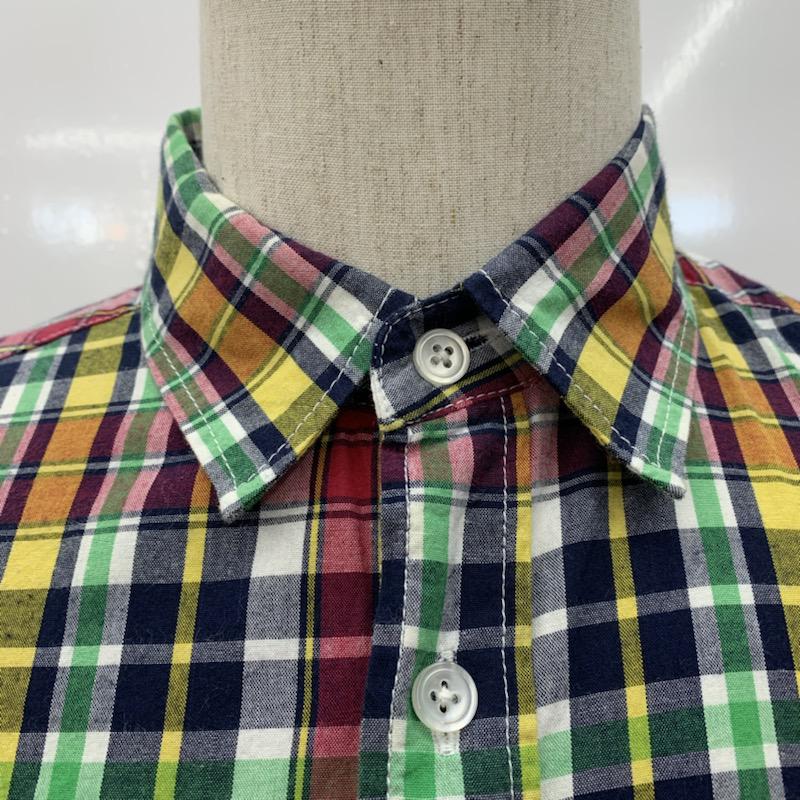 ユナイテッドアローズ UNITED ARROWS シャツ、ブラウス 半袖シャツ M チェック メンズ USED 古着 中古 10021855