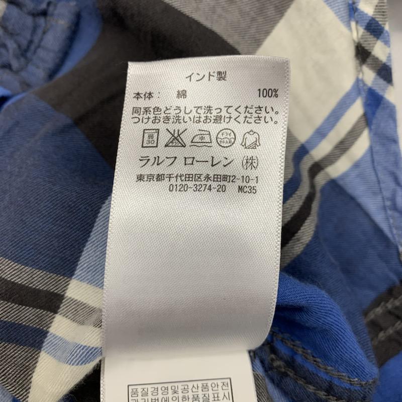ラルフローレン RALPHLAUREN シャツ、ブラウス 長袖シャツ XS チェック レディース USED 古着 中古 10021878