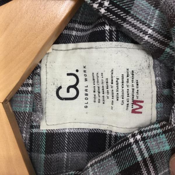 グローバルワーク GLOBAL WORK シャツ、ブラウス 長袖シャツ M チェック メンズ USED 古着 中古 10021928