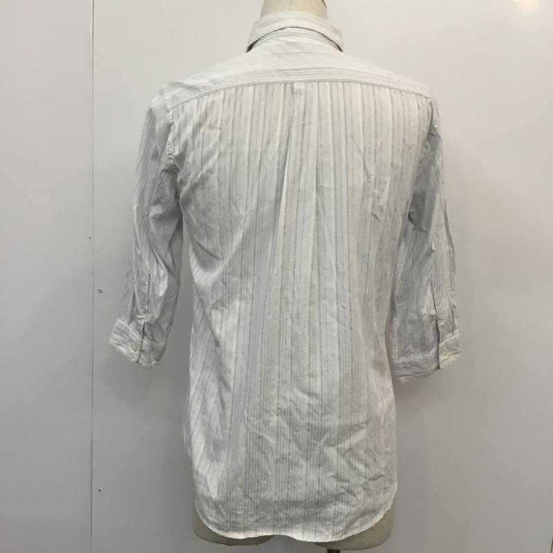 ジャーナルスタンダード JOURNAL STANDARD シャツ、ブラウス 七分丈シャツ M ストライプ メンズ USED 古着 中古 10021991